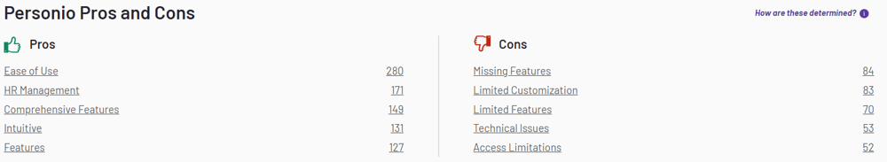 Personio Pros and Cons
