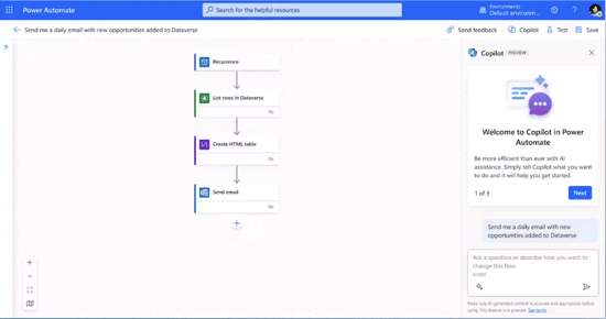 Power Automate Pricing: The interface showing Cloud Flows setup and connections