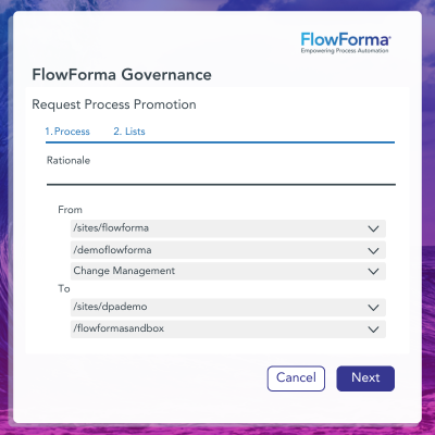 FlowForma How It Works - Governance